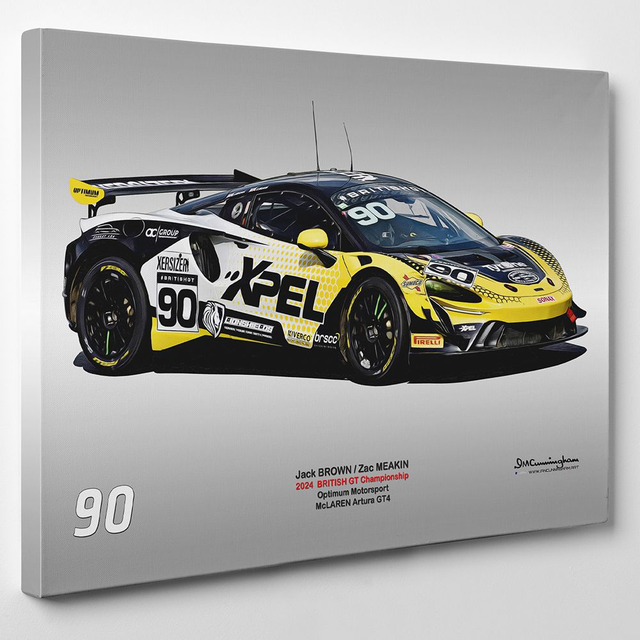 C240406 McLaren Artura GT4 British GT 24 Optimum Motorsport #90