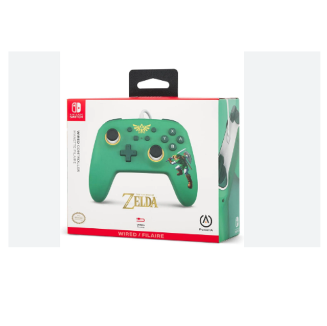 Control Nintendo Switch Zelda Hyrule Defenser Power A / Con cable