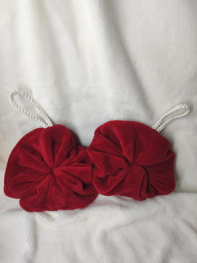 Ensemble visage et douche rosace lie de vin psychédélique