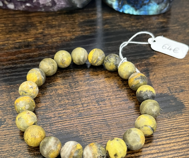 Bracelet de Jaspe Bourdon ou Bumble-Bee