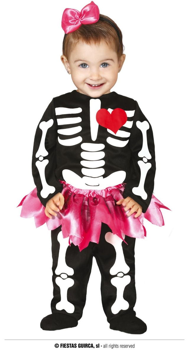 HALLOWEEN COSTUME SKELETRINA  FUXIA
