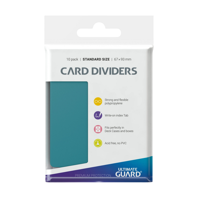 Ultimate Guard: Card Dividers Standard Size - PETROL (10kpl)