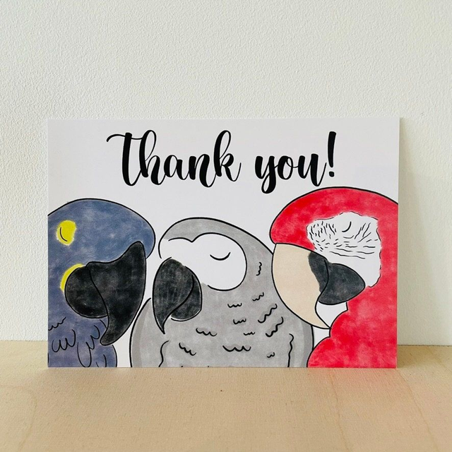 Ansichtkaart &quot;Bedankt!&quot;, 10 x 15 cm