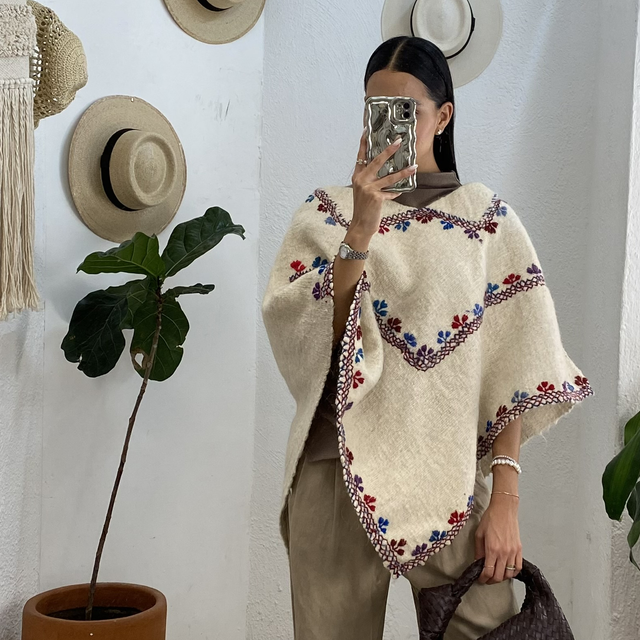 Poncho lana 
