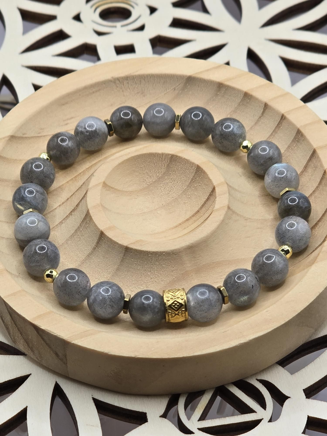 Bracelet Labradorite 0,8 cm