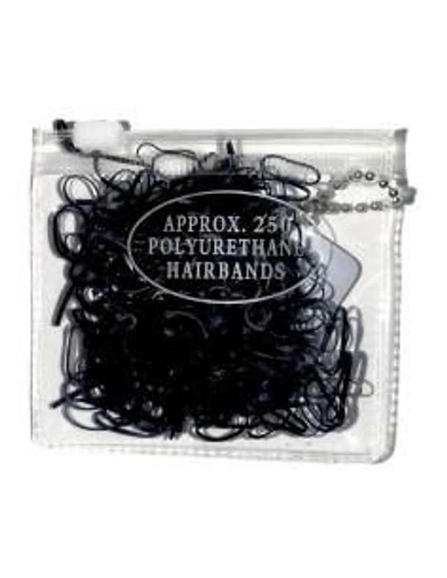 Inca Hair Bag Of Mini Black Elastic Bands: 1 Unit