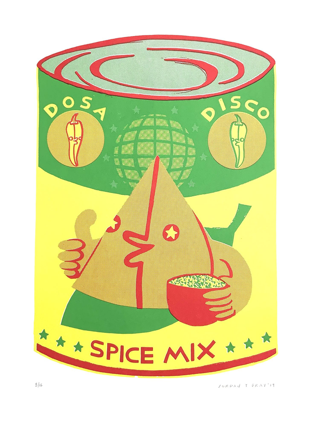 'Dosa Disco Spice Mix' Screen Print