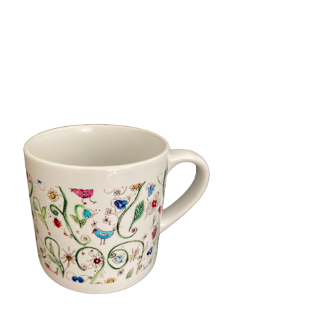 Keramiktasse "Blumenwiese"