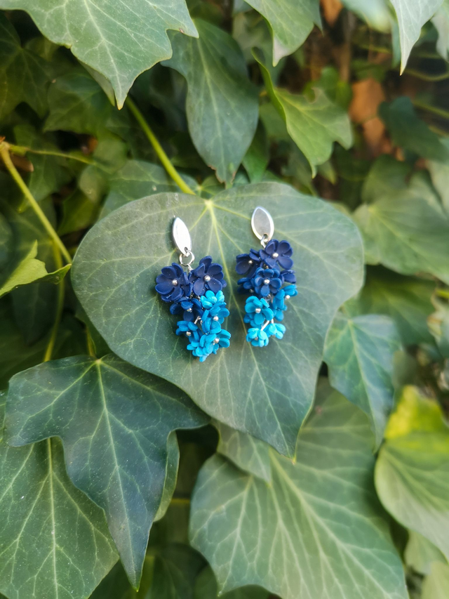 Collection Florale Embruns Océans - Boucles d&#039;oreilles Louise