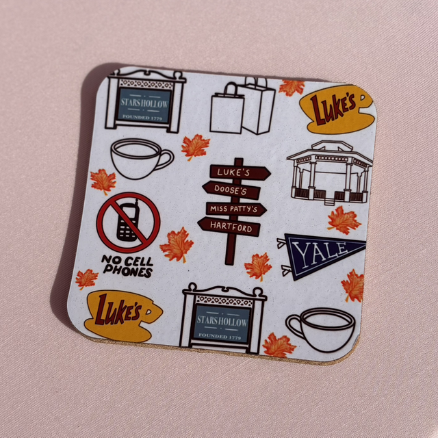 Stars Hollow Inspired Coaster – Gilmore Girls Coffee Lover Gift