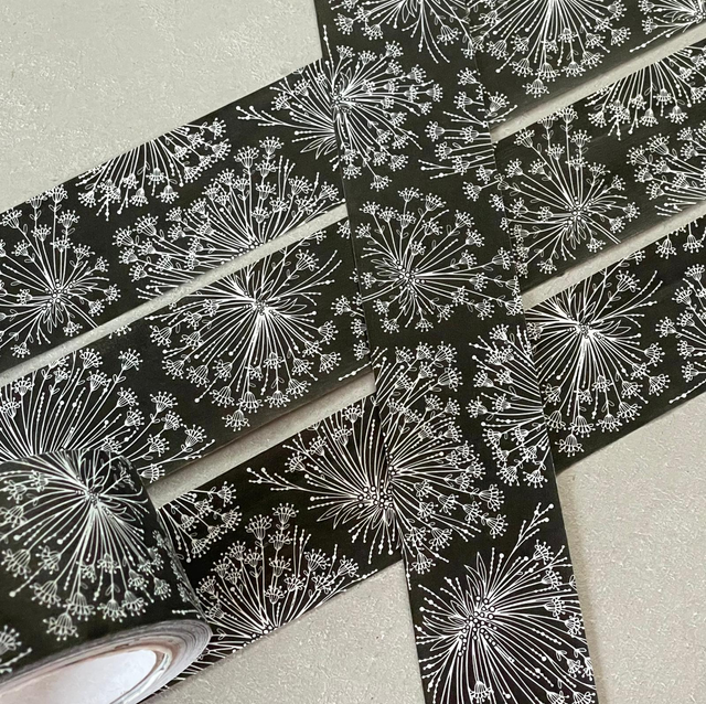 Klebeband 5cm/50m Traumblume schwarz