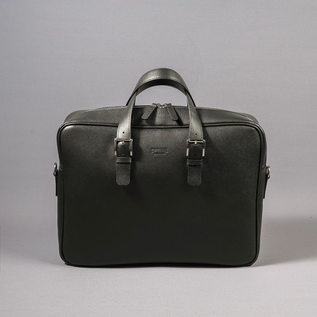 Briefcase | Verde Leather - Mr. Trevis