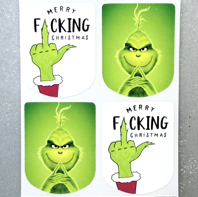 Merry F**king Christmas Stickers (Set of 4)