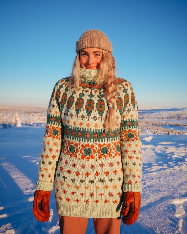 Kathmandu Polar Sweater Kit - Col 08 (Mint Green Troll) - Wool &amp; Pattern - Linka Neumann