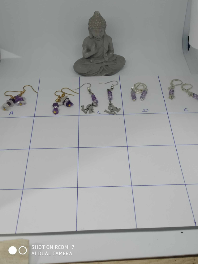 Boucles d'oreilles améthyste