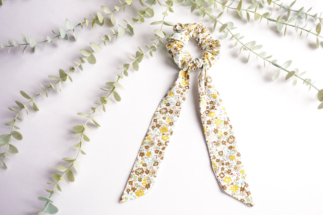 Flora Scarf Scrunchie 