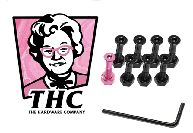 The Hardware Company THC Mrs Sanders Skateboard Nuts &amp; Bolts 1”