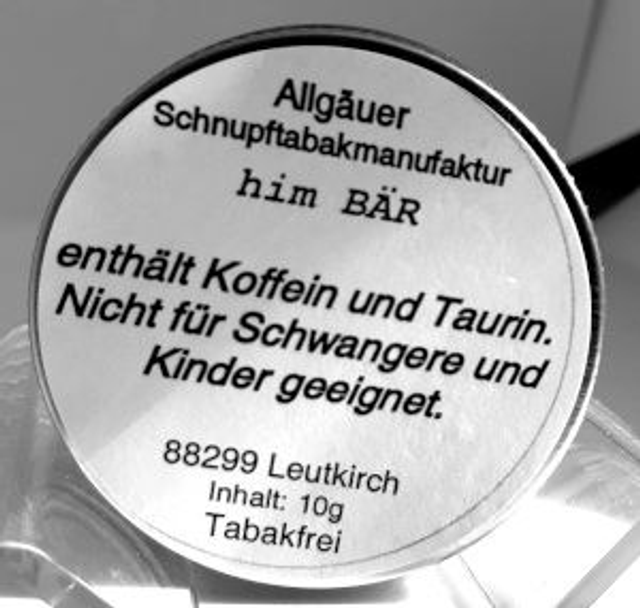 him Bär Energy Snuff, 10g Dose