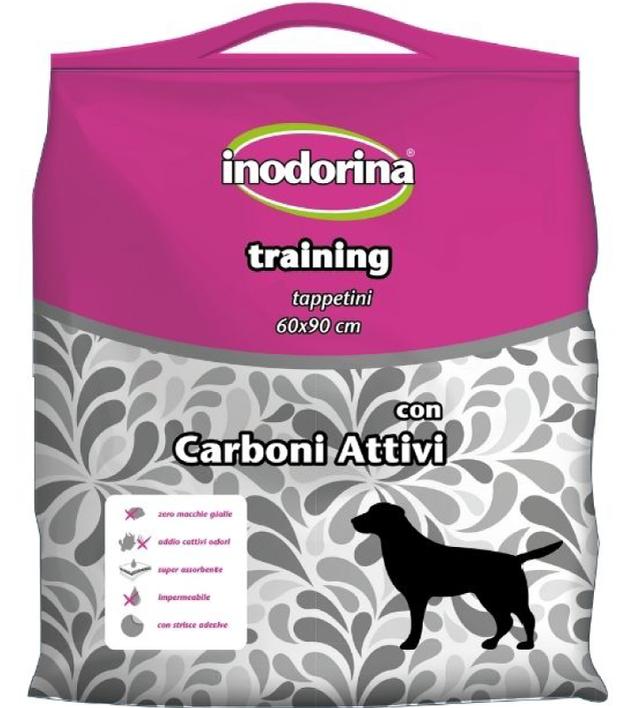 INODORINA TRAINING TAPPETINI IGIENICI CARBONI ATTIVI 60x90 cm