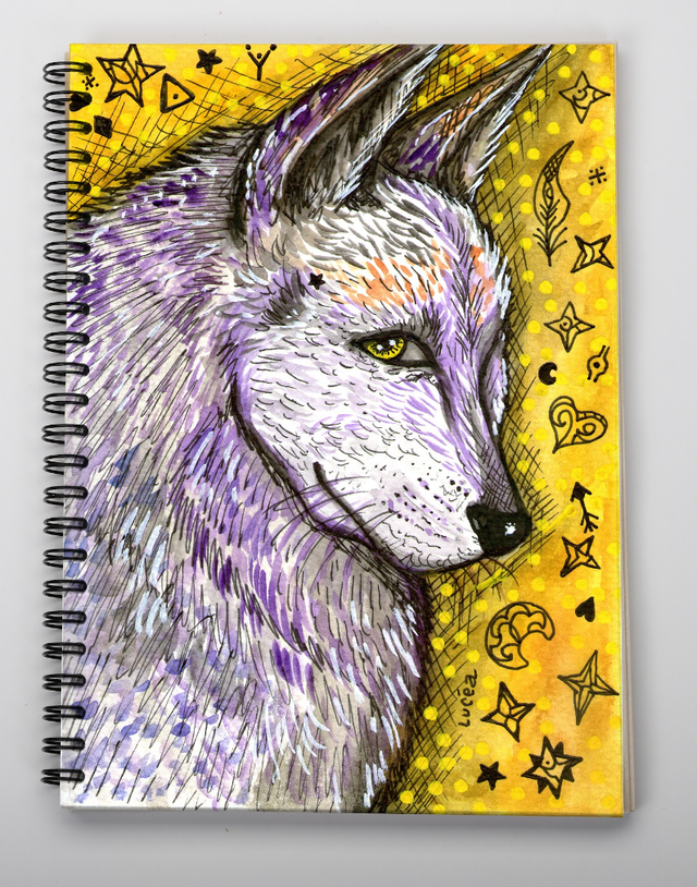 Carnet A5 de la marque Pepeuf portant une illustration faite par Luceapolyvers