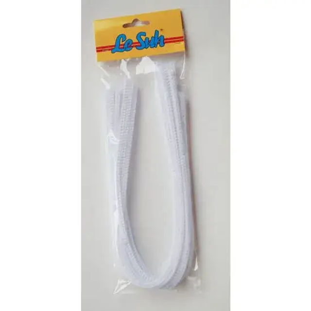 Pijpenragers / chenilledraad wit (472000)