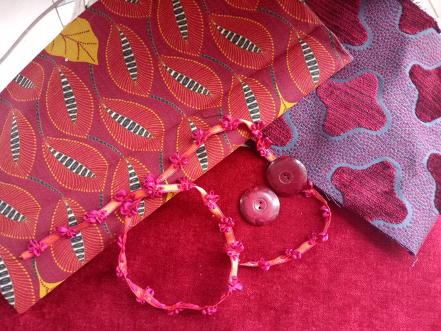 Grand sac cabas cube personnalisé tons de rouge