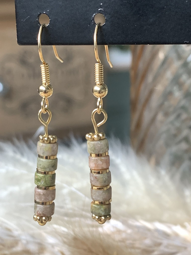 Boucles d'oreilles Soléa Quartz Turquoise