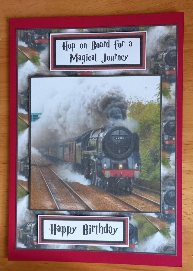 Magical journey birthday card 