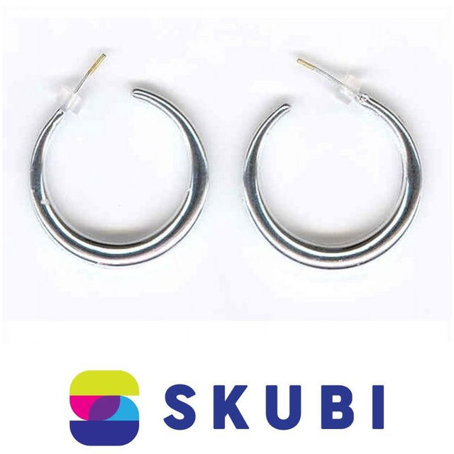 RETRO NÁUŠNICE PLASTOVÉ - KRUHY - 3 CM (č. 92)