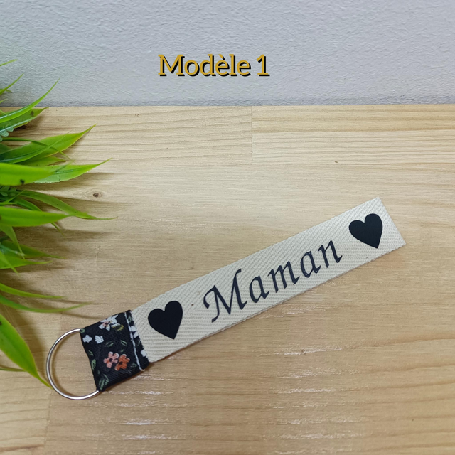 Porte clés personnalisé "Maman"