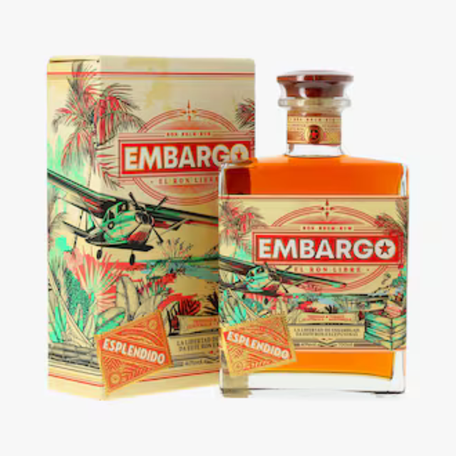 Embargo - ANEJO ESPLENDIDO - Ron Extra del Caribe - 70 cl - 40°