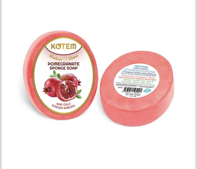 Pomegranate soap sponge 