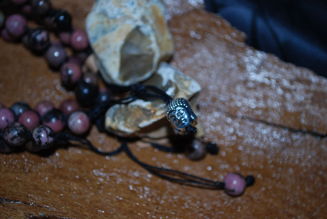 Bracelet en rhodonite