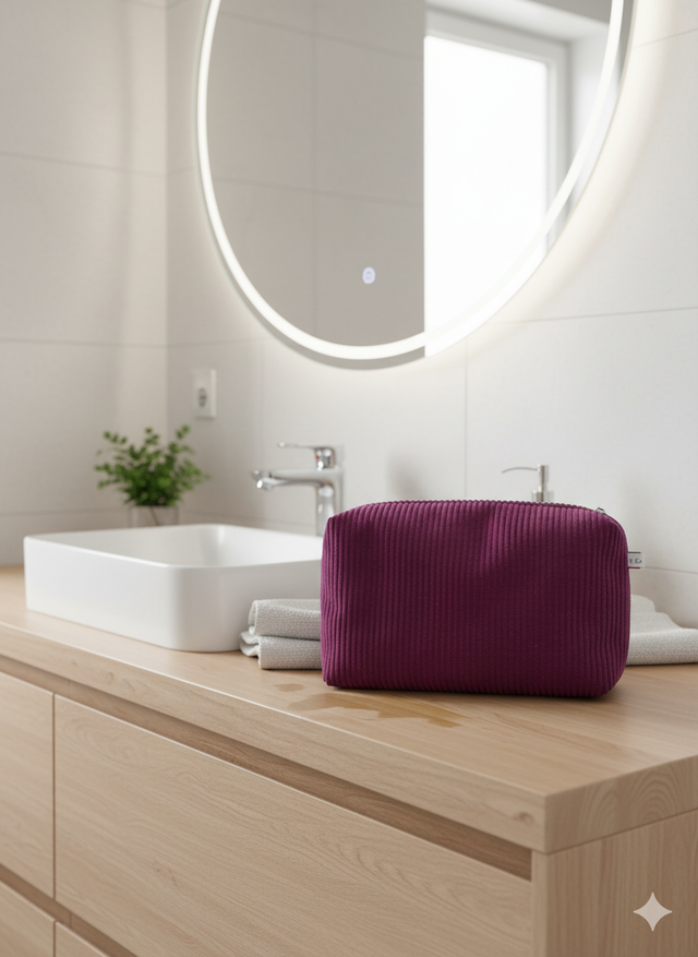 Ma trousse de toilette - aubergine