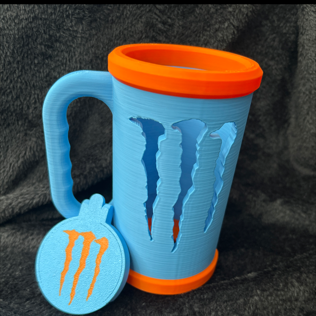 Monster cup and lid