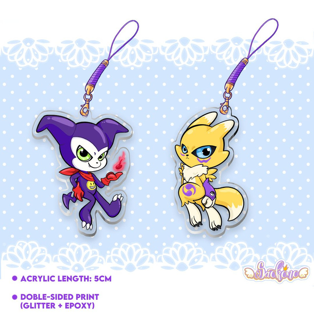 Digimon Tamers phone charm 