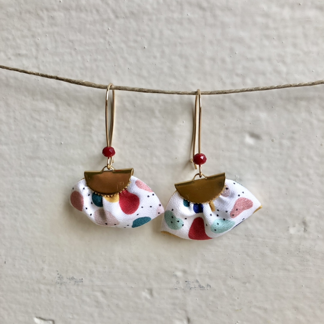 Boucles d&#039;oreilles - DORMEUSES JELLY BEANS - blanc