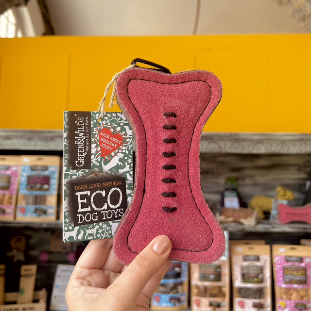 Green & Wild's Pinkie Bone, Eco Dog Toy