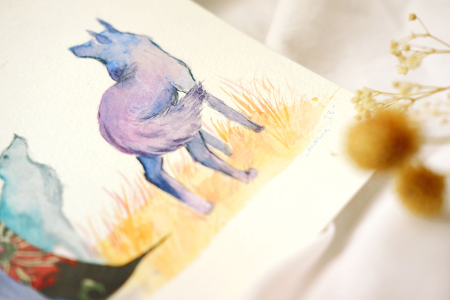 Illustration originale "Déesse Louve"