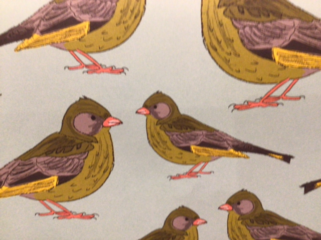 Gift Wrap Rewrapped Large Bird