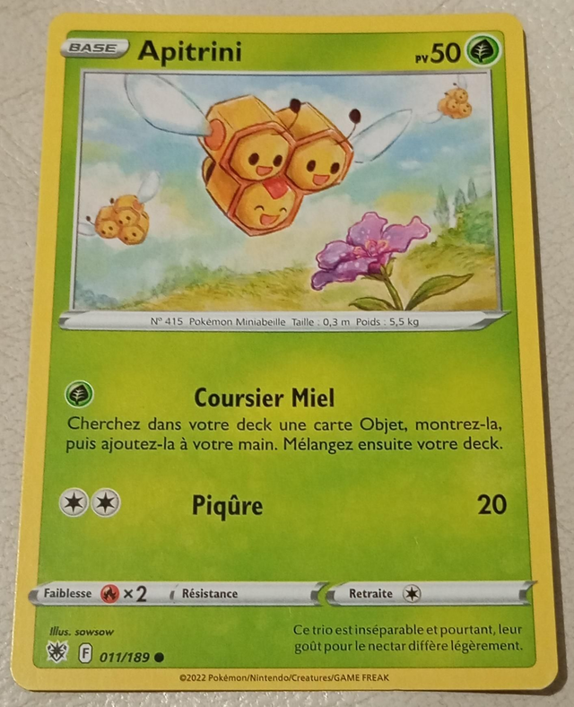 Carte pokémon Apitrini