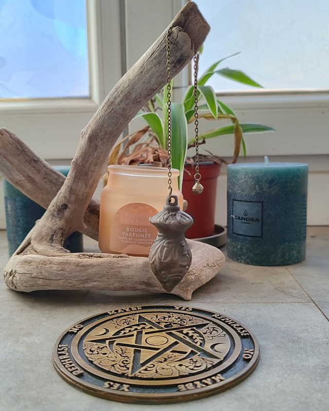 Pendule de Radiesthésie Artisanal - "L'Éveil" - Impression 3D &amp; Peinture Main (55mm)