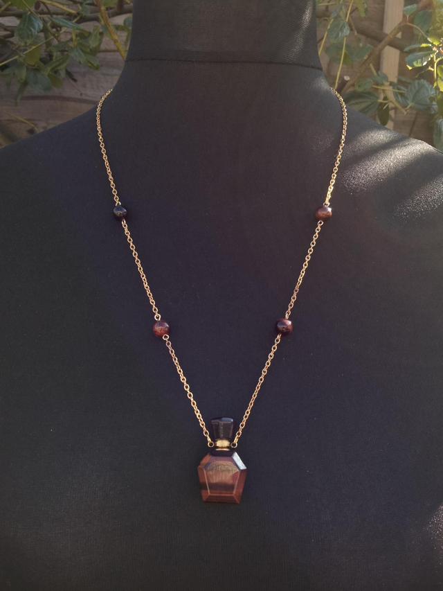 Tigers Eye Simple Beaded Perfume