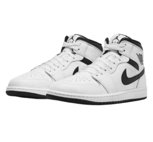 Air Jordan 1 Mid White/Black