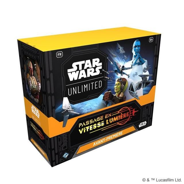 Fantasy Flight Games Star Wars Unlimited - Passage En Vitesse Lumière - Boite D'avant-première (français)