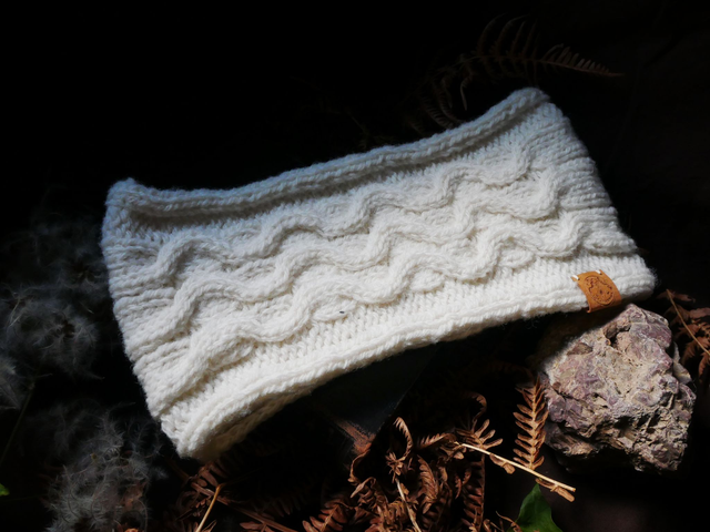 MYRMEX bandeau ECRU laine non-teinte