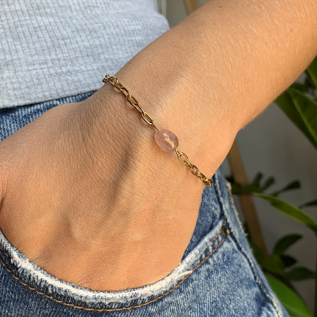 Bracelet Carmen Quartz fraise