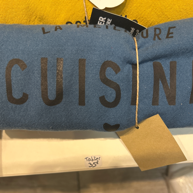 Tablier la meilleure cuisine bleu 