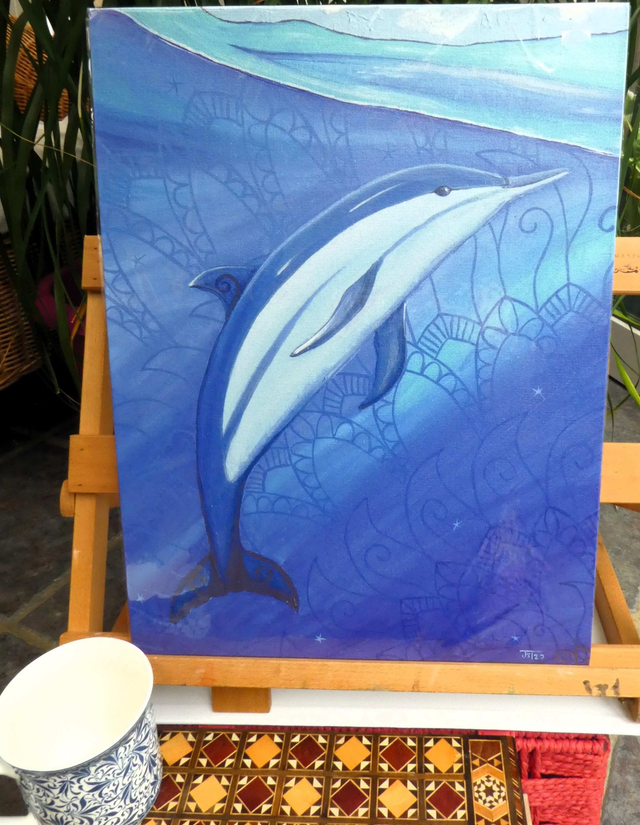 Open Edition Canvas Panel Print, from my "Marine Wonders" collection, "Joyfulness"