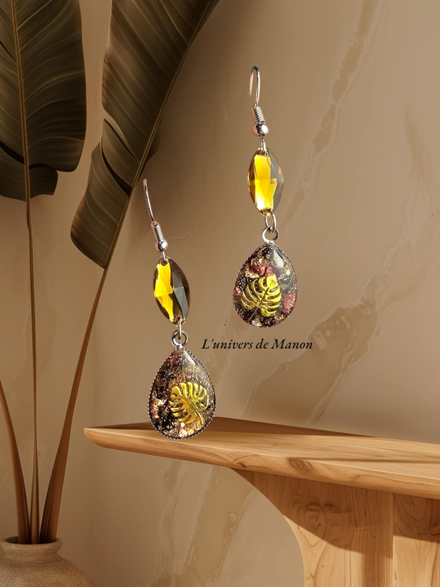 Boucle d&#039;oreille goutte Sarah 